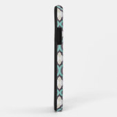 Coques Case-Mate iPhone Motif marocain turquoise (Dos/Droite)