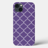 Coques Case-Mate iPhone Motif marocain | Violet riche (Verso)