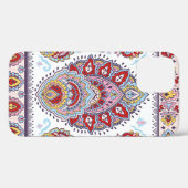 Coques Case-Mate iPhone Motif médaillon de paisley floral indien. Ethnique (Verso (horizontal))