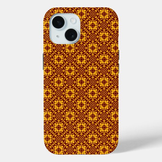 Coques Case-Mate iPhone Motif Médiéval Or & Rouge (Verso)