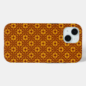 Coques Case-Mate iPhone Motif Médiéval Or & Rouge (Verso (horizontal))
