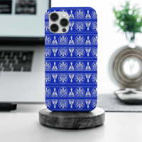 Motif Méditerranéen Arabesque Grec Bleu