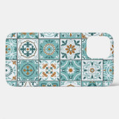 Coques Case-Mate iPhone Motif méditerranéen continu de tuiles marocaines (Verso (horizontal))
