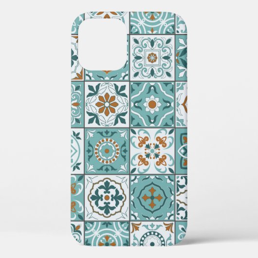 Coques Case-Mate iPhone Motif méditerranéen continu de tuiles marocaines (Verso)