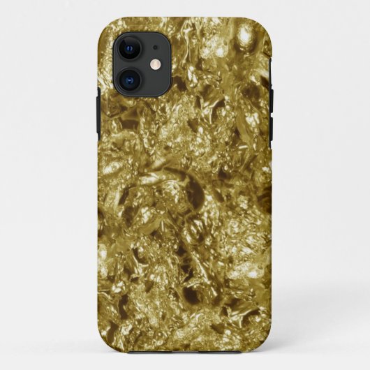 Coques Case-Mate iPhone motif métallique design - or (Dos)