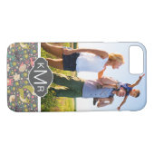 Coques Case-Mate iPhone Motif mignon d'animaux de forêt du monogramme | (Dos (Horizontal))