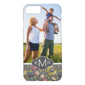Coques Case-Mate iPhone Motif mignon d'animaux de forêt du monogramme | (Dos)