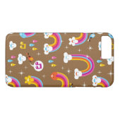 Coques Case-Mate iPhone motif mignon d'arcs-en-ciel (Dos (Horizontal))