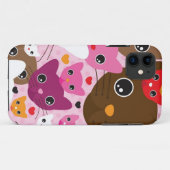Coques Case-Mate iPhone motif mignon d'arrière - plan de chat de chaton (Dos (Horizontal))