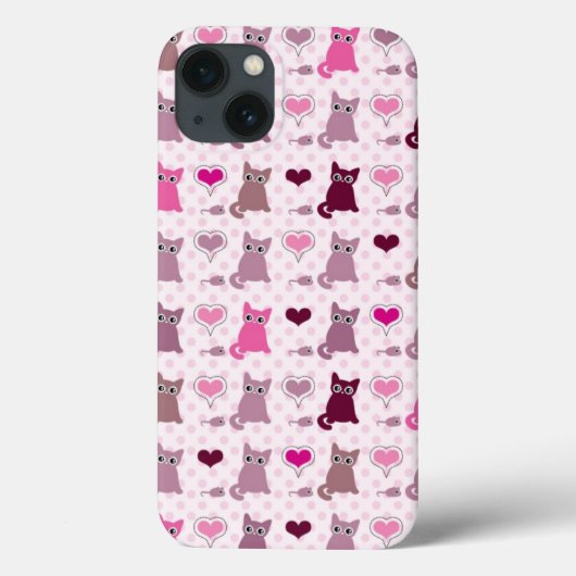 Coques Case-Mate iPhone Motif mignon de filles de chaton (Verso)