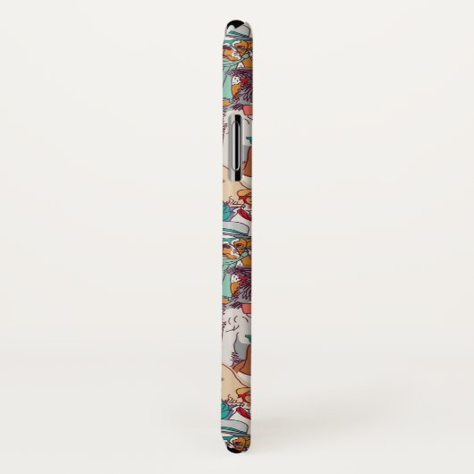 Coques Case-Mate iPhone Motif mignon de mode de chiot (Dos/Droite)