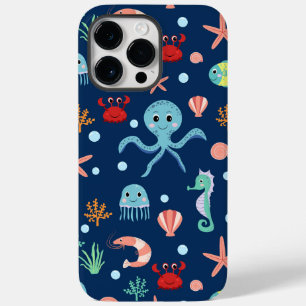 Coque Pour Pour iPhone 14 Pro Max Motif mignon de vie marine de l'océan