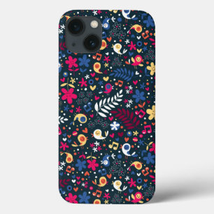 Coques Pour iPhone motif mignon d'oiseaux et de fleurs