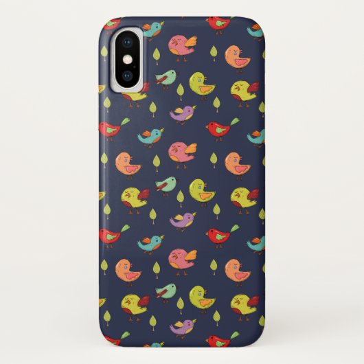 Coques Case-Mate iPhone Motif mignon d'oiseaux Whimsical à main (Dos)
