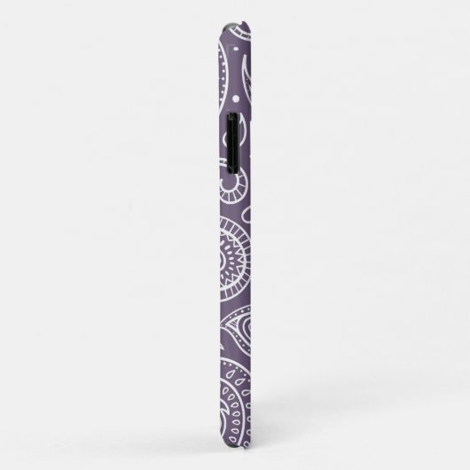 Coques Case-Mate iPhone Motif mignon violet Paisley (Dos/Droite)