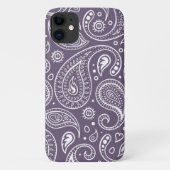 Coques Case-Mate iPhone Motif mignon violet Paisley (Dos)