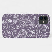 Coques Case-Mate iPhone Motif mignon violet Paisley (Dos (Horizontal))