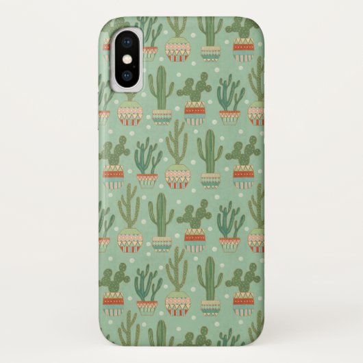 Coques Case-Mate iPhone Motif mis en pot de cactus d'étape | de Geo de (Dos)