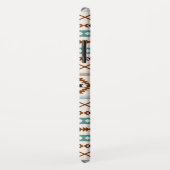 Coques Case-Mate iPhone Motif Mixte Aztec Turquoise Ter Blk Cr (Personnali (Dos/Droite)