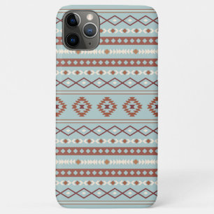 Case-Mate iPhone Case Motif mixte aztèque à motif rustique crème bleu