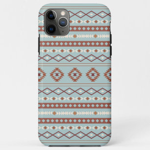 Case-Mate iPhone Case Motif mixte aztèque en bleu crème rouille