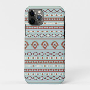 Case-Mate iPhone Case Motif mixte aztèque rouille crème bleu