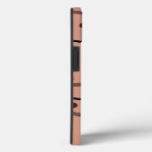 Coques Case-Mate iPhone Motif Mocha Dots & Stripes (Verso / Droite)