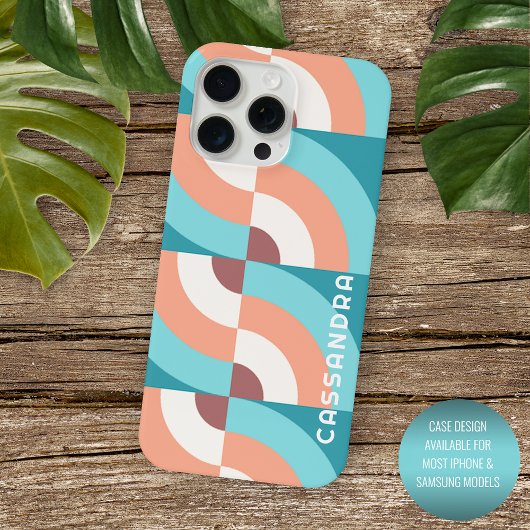 Coques Case-Mate iPhone Motif Mod Mauve Mauve Taupe Retro