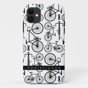 Case-Mate iPhone Case Motif moderne à vélo noir et blanc