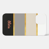 Coques Case-Mate iPhone Motif moderne avec nom Coque-Mate iPhone (Verso (horizontal))