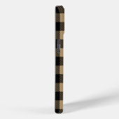 Coques Case-Mate iPhone Motif moderne Buffalo Beige Plaid Check (Verso / Droite)