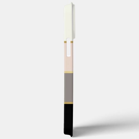 Coques Case-Mate iPhone Motif moderne chic avec nom (Verso / Droite)