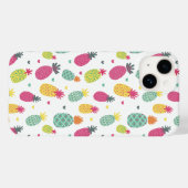 Coques Case-Mate iPhone Motif moderne d'ananas tropicale (Verso (horizontal))