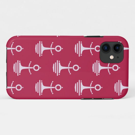 Coques Case-Mate iPhone Motif moderne d'Ancres (Dos (Horizontal))