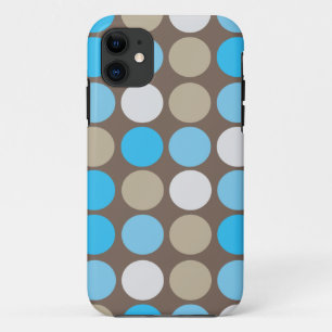 Etui iPhone Case-Mate Motif moderne de points de bleu et de brun de