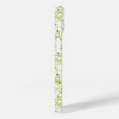 Coques Case-Mate iPhone motif moderne élégant abstrait blanc-olive (Verso / Droite)