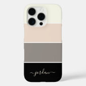 Coques Case-Mate iPhone Motif moderne élégant avec nom (Verso)