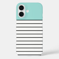 Motif moderne Mint Green Black White