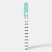 Coques Case-Mate iPhone Motif moderne Mint Green Black White (Verso / Gauche)