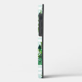 Coques Case-Mate iPhone Motif moderne Mint Green Tropical Triangles (Verso / Gauche)