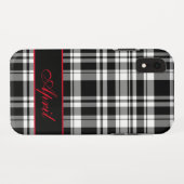 Coques Case-Mate iPhone Motif moderne noir blanc (Dos (Horizontal))