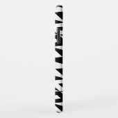 Coques Case-Mate iPhone Motif moderne noir et blanc de pastilles (Dos/Droite)