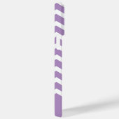 Coques Case-Mate iPhone Motif moderne pourpre Chevron Nom personnalisé (Verso / Droite)