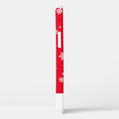 Coques Case-Mate iPhone Motif moderne Red Christmas Snowflake Stars (Verso / Droite)