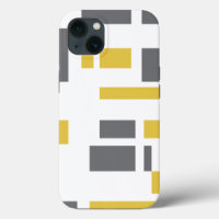 Motif moderne, simple, cool géométrique jaune gris