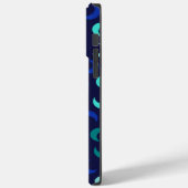 Coques Case-Mate iPhone Motif Monogram Blue New Moon (Verso / Gauche)