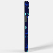 Coques Case-Mate iPhone Motif Monogram Blue New Moon (Verso / Droite)