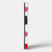 Coques Case-Mate iPhone Motif Monogram Coque-Mate de de flocon rouge et b (Verso / Droite)