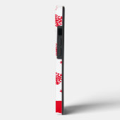 Coques Case-Mate iPhone Motif Monogram Coque-Mate de de flocon rouge et b (Verso / Gauche)