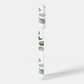 Coques Case-Mate iPhone Motif Monogram Eucalyptus Vert (Verso / Droite)